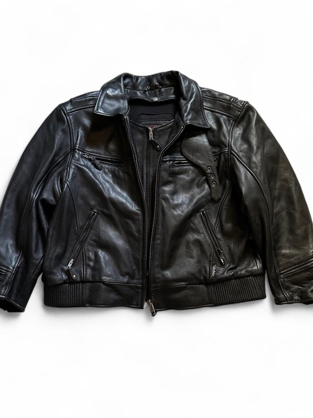 Vintage Xpert Performance Gear Women’s Black Leather Biker Jacket - XXL